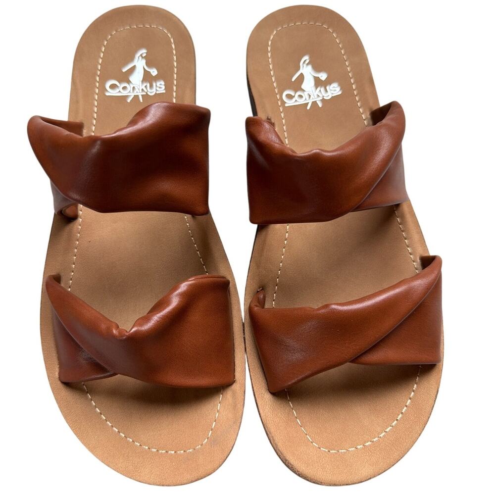 NEW Corkys Sandals With a Twist Women's size 7 Slide On Summer Shoes Beach Chic